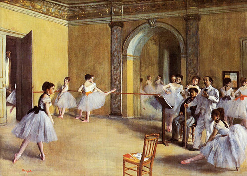 Aula de dança na ópera (Edgar Degas) - Reprodução com Qualidade Museu