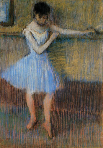 Dançarino de azul na barra (Edgar Degas) - Reprodução com Qualidade Museu