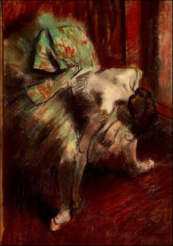 Dançarino em tutu verde (Edgar Degas) - Reprodução com Qualidade Museu