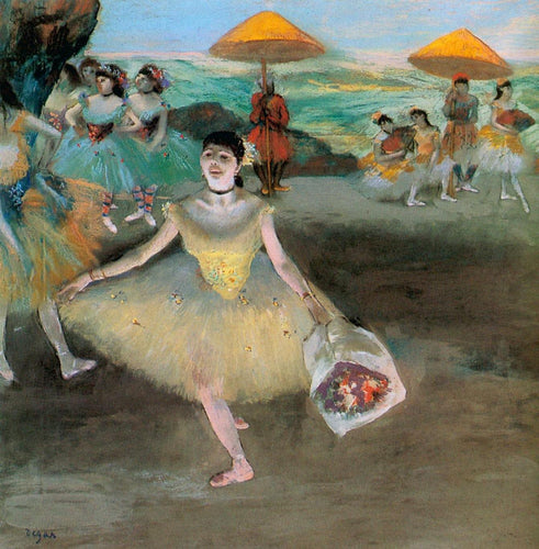 Dançarina com um arco de buquê (Edgar Degas) - Reprodução com Qualidade Museu
