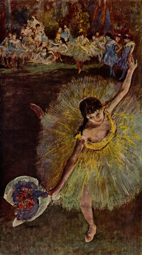 Dançarino Com Buquê (Edgar Degas) - Reprodução com Qualidade Museu