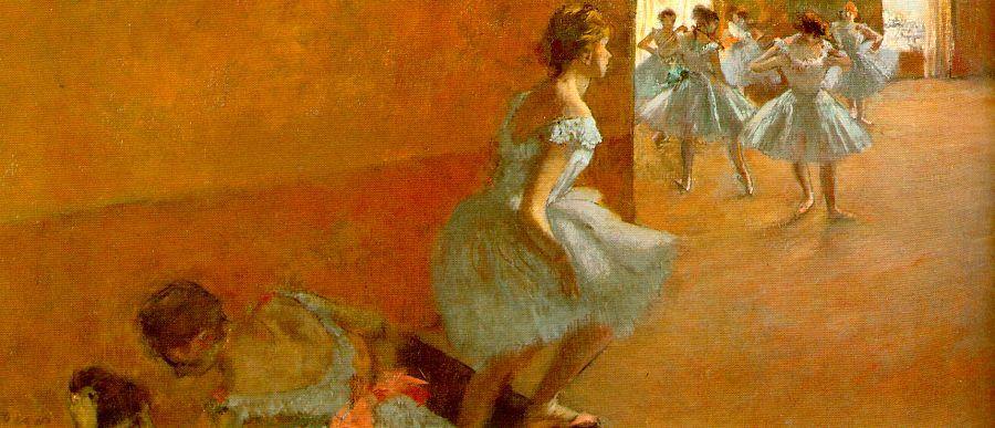Dançarinos subindo as escadas (Edgar Degas) - Reprodução com Qualidade Museu