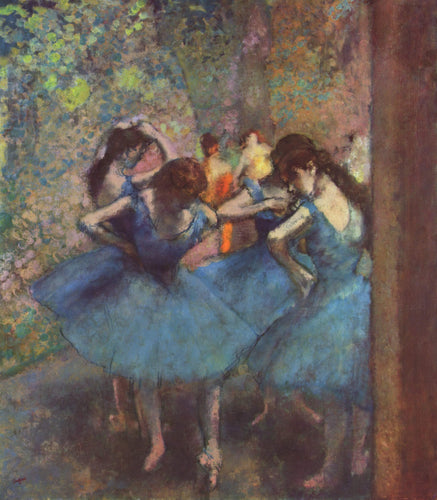 Dancers In Blue (Edgar Degas) - Reprodução com Qualidade Museu