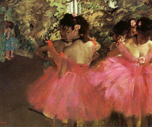 Dançarinos de rosa (Edgar Degas) - Reprodução com Qualidade Museu