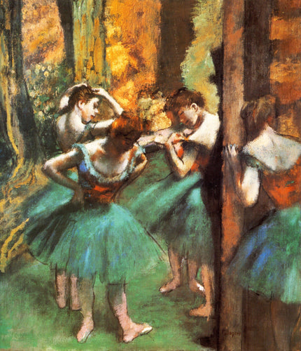 Dançarinos, rosa e verde (Edgar Degas) - Reprodução com Qualidade Museu