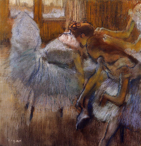 Dançarinos relaxando (Edgar Degas) - Reprodução com Qualidade Museu