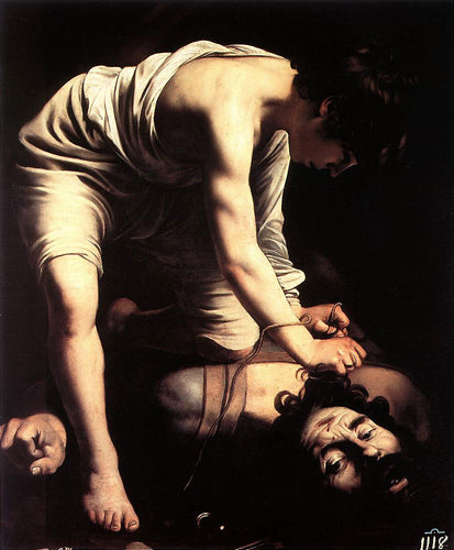David e Golias (Caravaggio) - Reprodução com Qualidade Museu