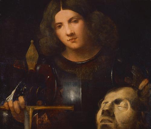 David com a cabeça de Golias (Giorgione) - Reprodução com Qualidade Museu