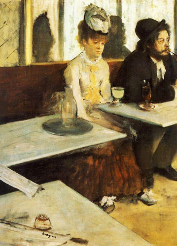 O absinto (Edgar Degas) - Reprodução com Qualidade Museu