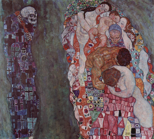 Morte e Vida (Gustav Klimt) - Reprodução com Qualidade Museu