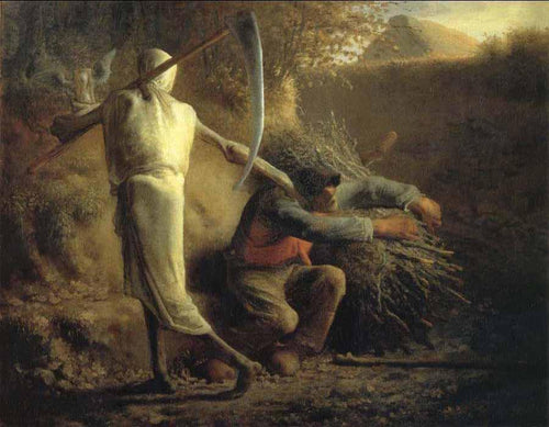 Morte e o lenhador (Jean-François Millet) - Reprodução com Qualidade Museu