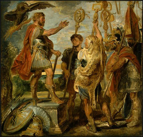Decius Mus abordando as legiões (Peter Paul Rubens) - Reprodução com Qualidade Museu
