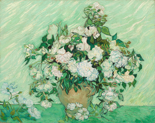 Rosas (Vincent Van Gogh) - Reprodução com Qualidade Museu