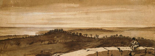 Panorama do Sasso (Claude Lorrain) - Reprodução com Qualidade Museu