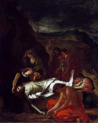 O sepultamento de Cristo (Eugene Delacroix) - Reprodução com Qualidade Museu