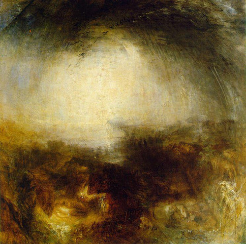 Sombra e escuridão - a noite do dilúvio (Joseph Mallord William Turner) - Reprodução com Qualidade Museu