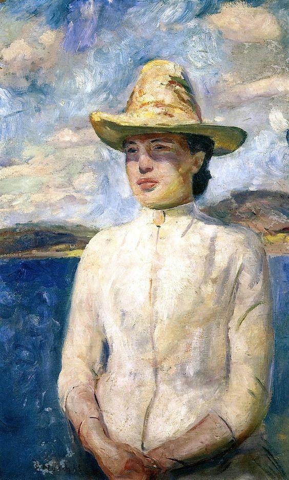 Inger In The Sunshine (Edvard Munch) - Reprodução com Qualidade Museu
