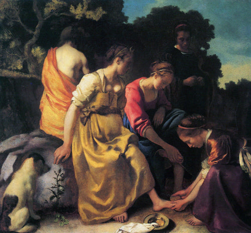 Diana e seus companheiros (Johannes Vermeer) - Reprodução com Qualidade Museu
