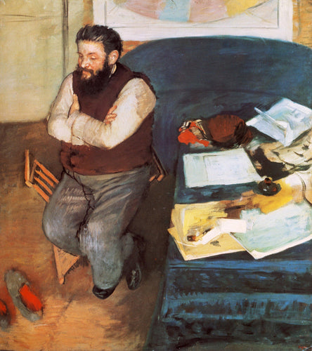 Diego martelli (Edgar Degas) - Reprodução com Qualidade Museu