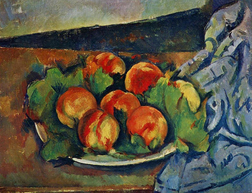 Prato De Pêssegos (Paul Cézanne) - Reprodução com Qualidade Museu