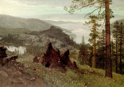 Division Lake, Califórnia (Albert Bierstadt) - Reprodução com Qualidade Museu