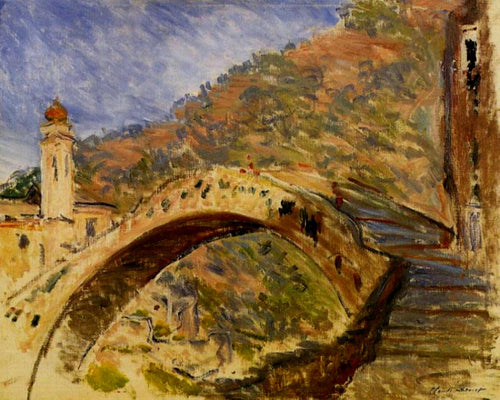 Dolceacqua, Bridge (Claude Monet) - Reprodução com Qualidade Museu