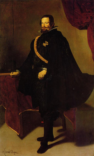 Don Gaspde Guzman, conde de Olivares e duque de San Lucla Mayor (Diego velázquez) - Reprodução com Qualidade Museu