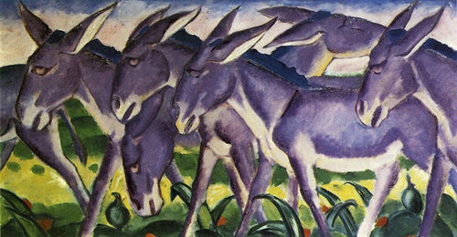 Donkey Frieze (Franz Marc) - Reprodução com Qualidade Museu