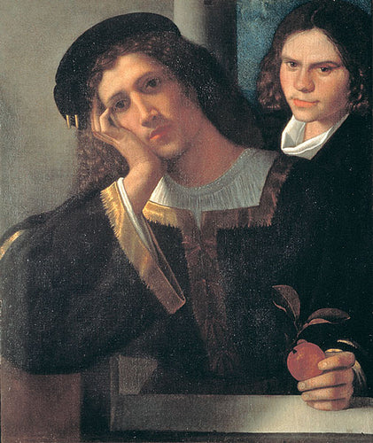 Retrato Duplo (Giorgione) - Reprodução com Qualidade Museu