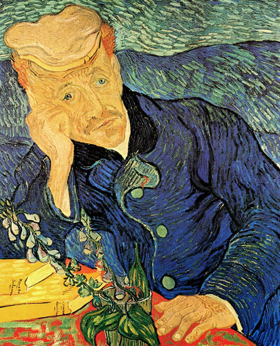 Retrato do Dr. Gachet (Vincent Van Gogh) - Reprodução com Qualidade Museu