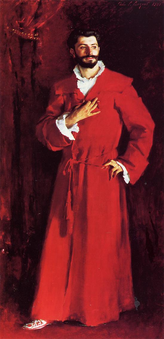 Dr. Pozzi em casa (John Singer Sargent) - Reprodução com Qualidade Museu