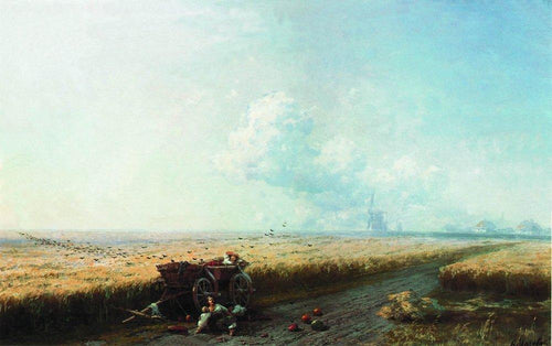 Durante a colheita na Ucrânia (Ivan Aivazovsky) - Reprodução com Qualidade Museu