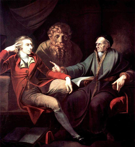 Henry Fuseli falando com o escritor e historiador de Zurique Johann Jacob Bodmer