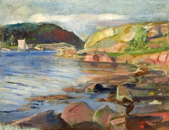 The Tonsbergfjord (Edvard Munch) - Reprodução com Qualidade Museu