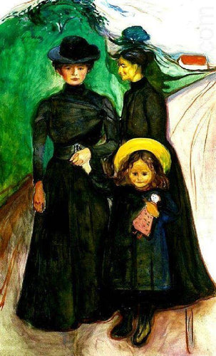 The Book Family (Edvard Munch) - Reprodução com Qualidade Museu