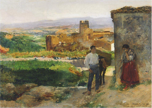 Ruins Of Bunol - The Farewell (Joaquin Sorolla) - Reprodução com Qualidade Museu