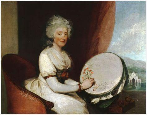 Catherine Lane Barker (Gilbert Stuart) - Reprodução com Qualidade Museu