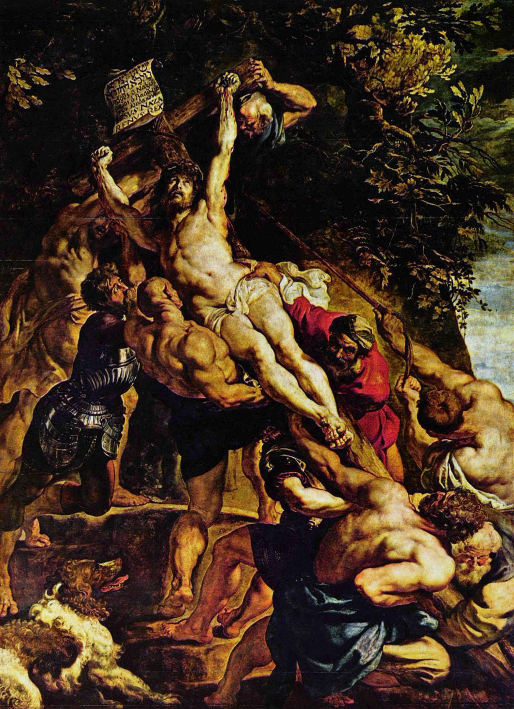 A elevação da cruz (Peter Paul Rubens) - Reprodução com Qualidade Museu
