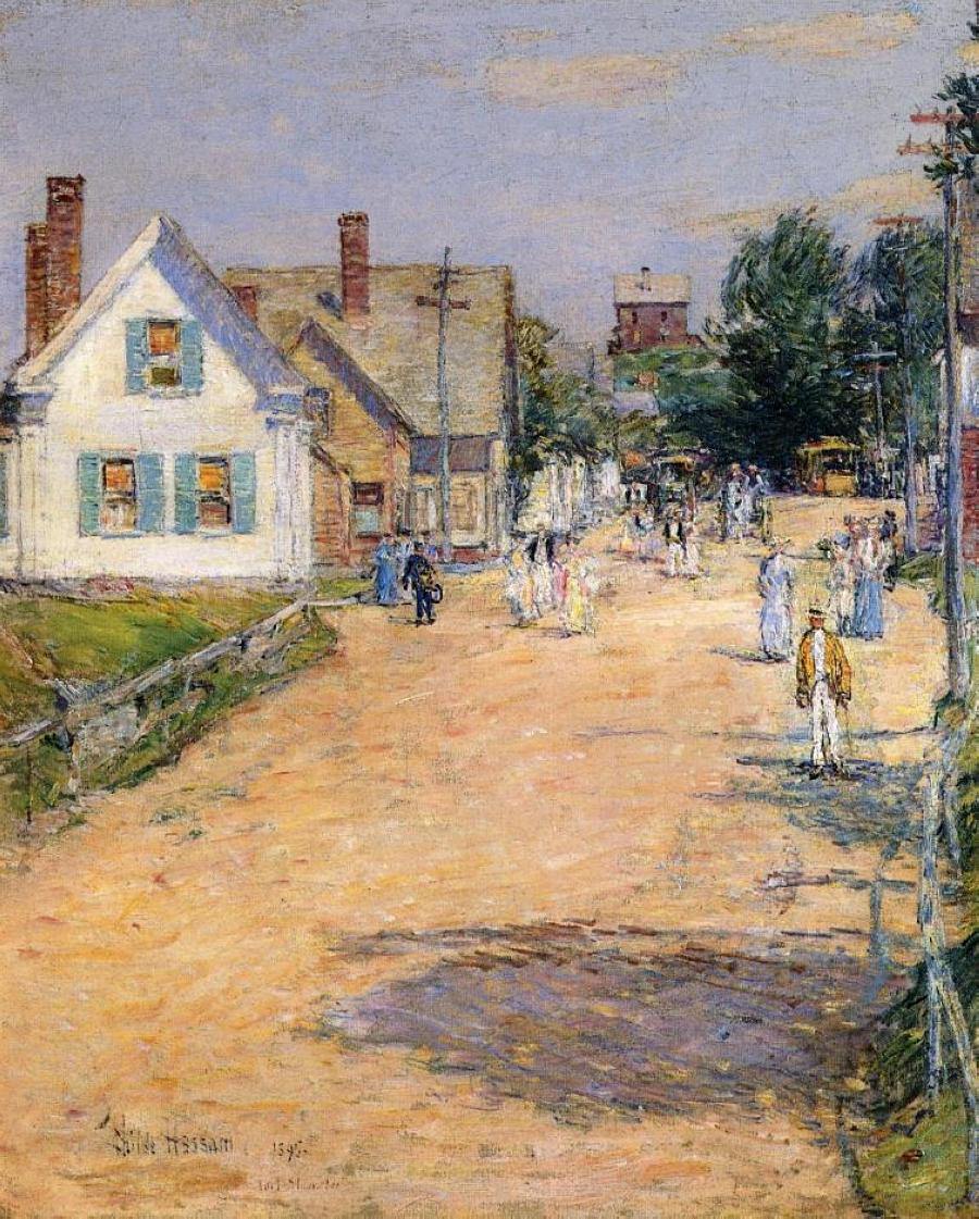 East Gloucester, End Of Trolly Line (Childe Hassam) - Reprodução com Qualidade Museu