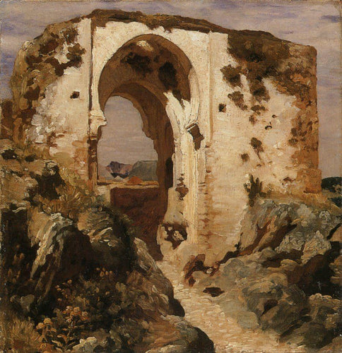 Arco mouro em ruínas em Ronda, Espanha