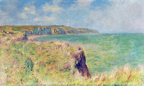 Borda do penhasco em Pourville (Claude Monet) - Reprodução com Qualidade Museu