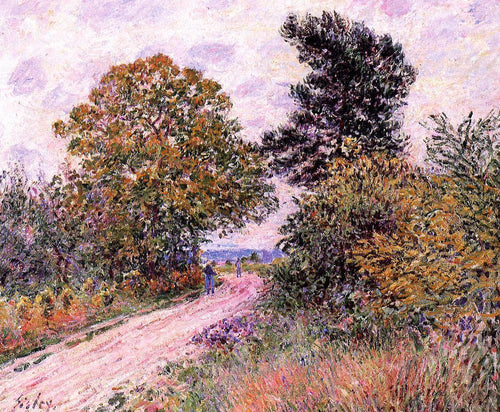 Edge Of The Fountainbleau Forest, Manhã (Alfred Sisley) - Reprodução com Qualidade Museu