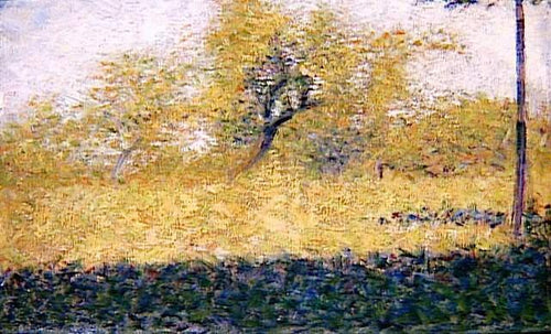 Edge Of Wood Springtime (Georges Seurat) - Reprodução com Qualidade Museu