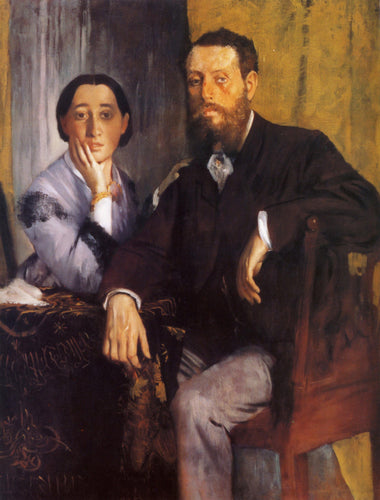 Edmond e Therese Morbilli (Edgar Degas) - Reprodução com Qualidade Museu