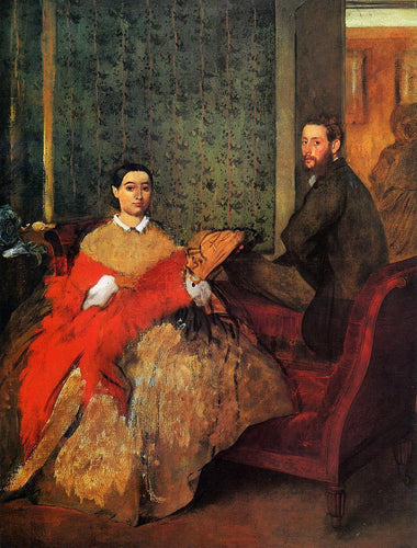 Edmondo e Therese Morbilli (Edgar Degas) - Reprodução com Qualidade Museu