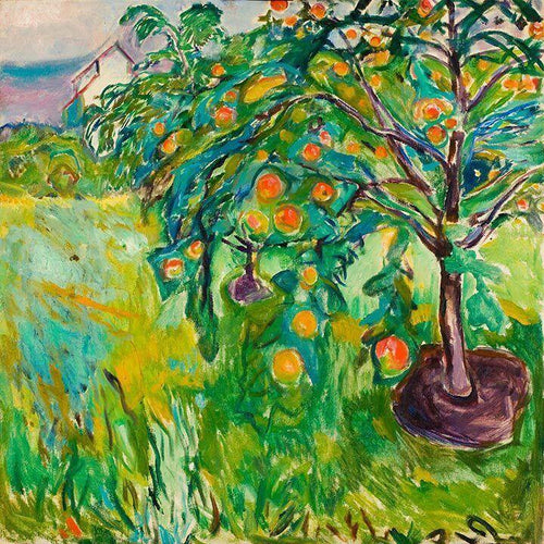 Macieira perto do estúdio (Edvard Munch) - Reprodução com Qualidade Museu