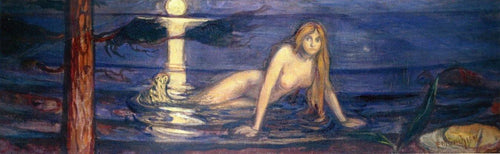 A Dama Do Mar - A Sereia (Edvard Munch) - Reprodução com Qualidade Museu