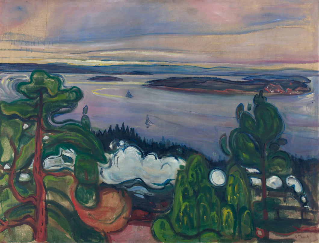 Fumaça de trem (Edvard Munch) - Reprodução com Qualidade Museu