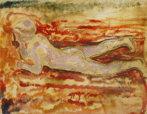 Menino deitado de bruços (Edvard Munch) - Reprodução com Qualidade Museu