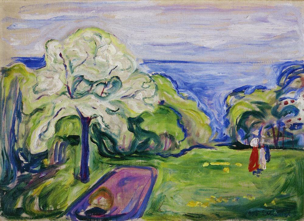 Cerejeira em flor (Edvard Munch) - Reprodução com Qualidade Museu